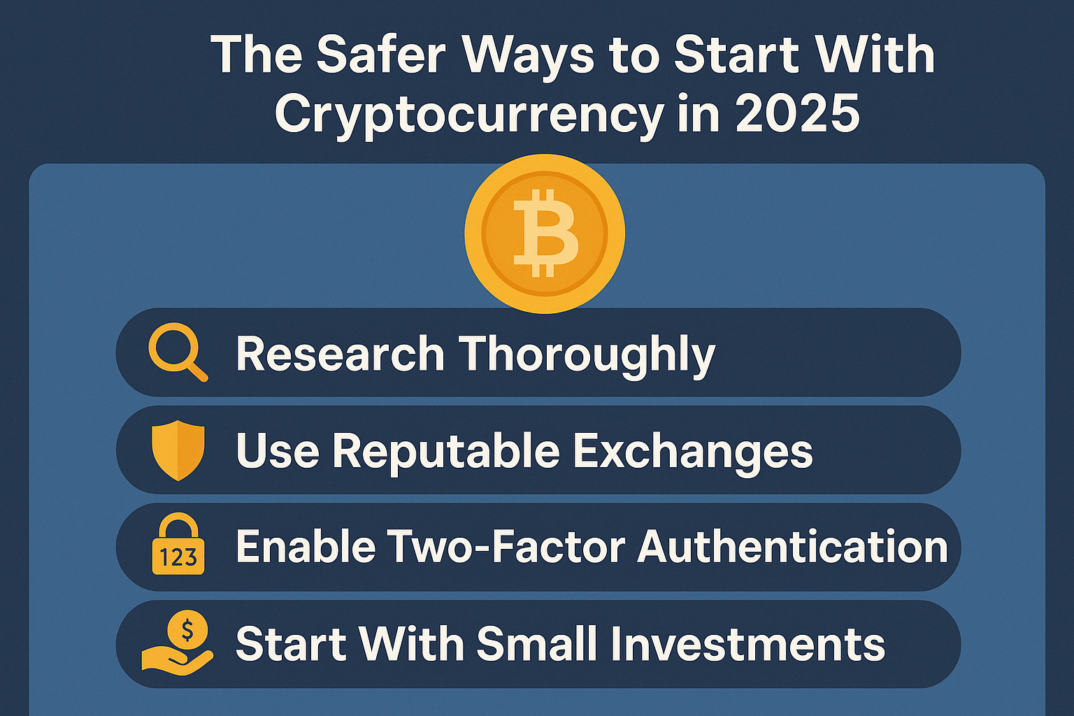 safer ways to start cryptocurrency 2025